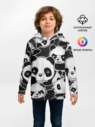 Детское худи / Смешные панды