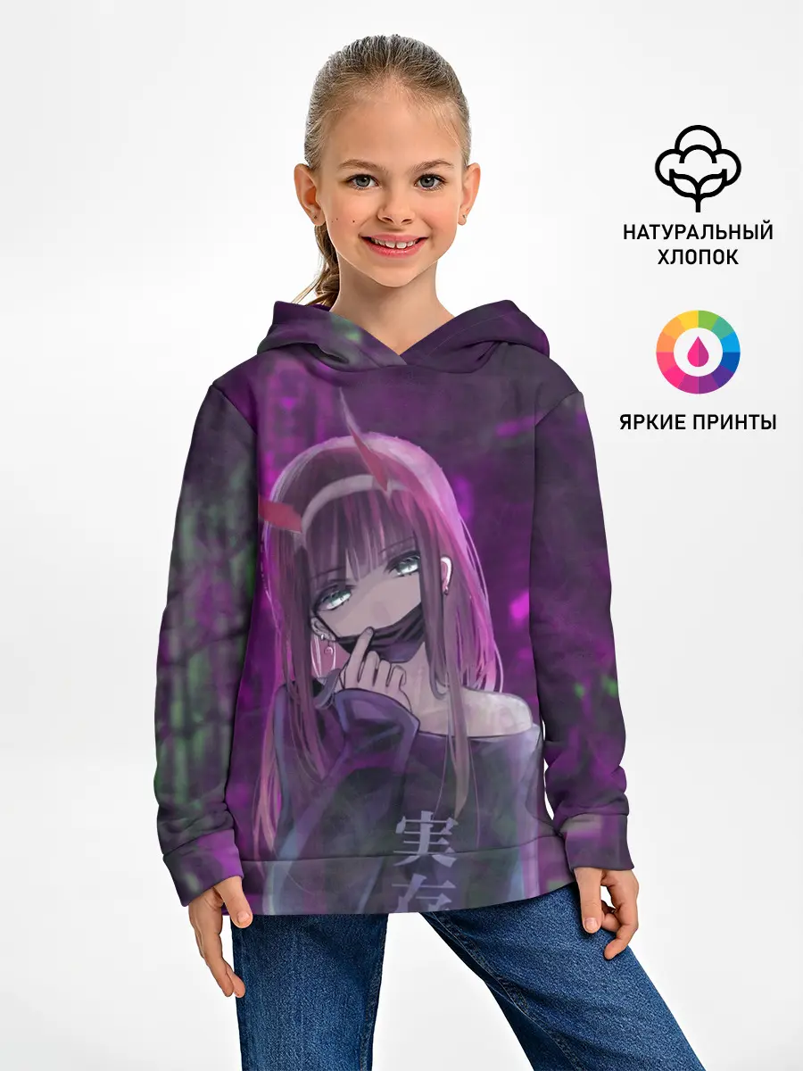 Детское худи / Zero Two in mask