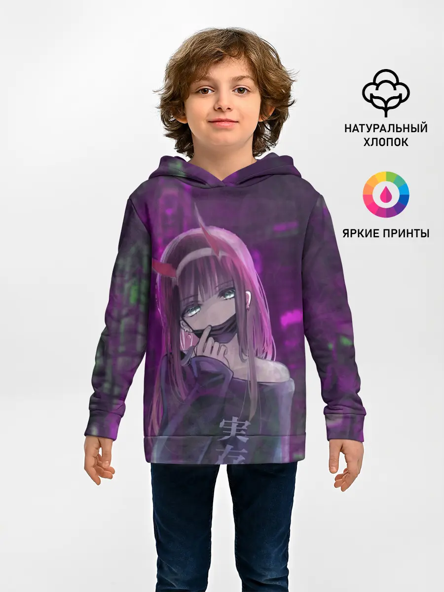 Детское худи / Zero Two in mask