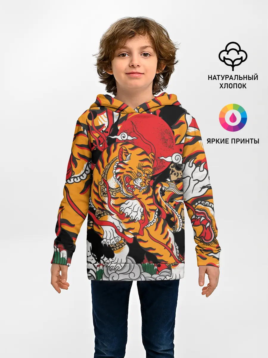 Детское худи / Самурайский тигр