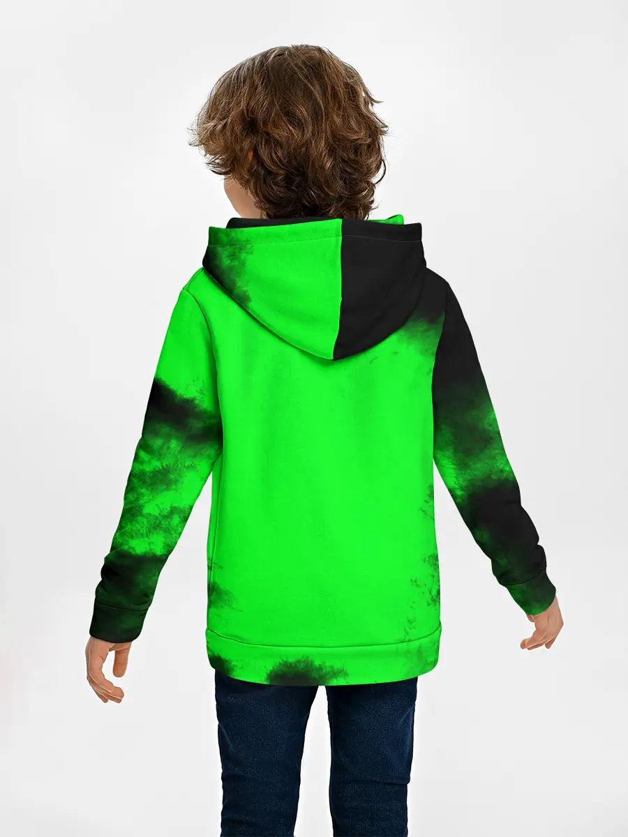 Детское худи / Джоджо герои зеленый дым