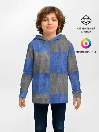 Детское худи / Denim Patchwork