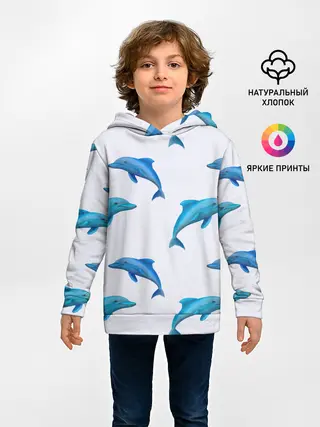 Детское худи / Рай для дельфина