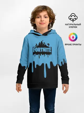 Детское худи / FORTNITE - Black&Blue