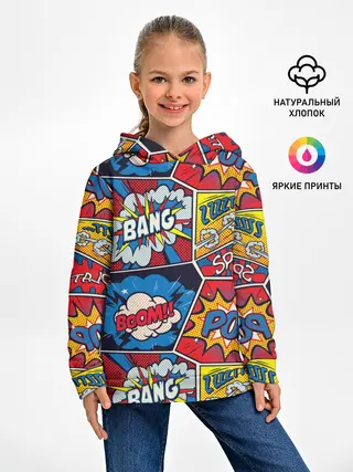 Детское худи / Pop art pattern