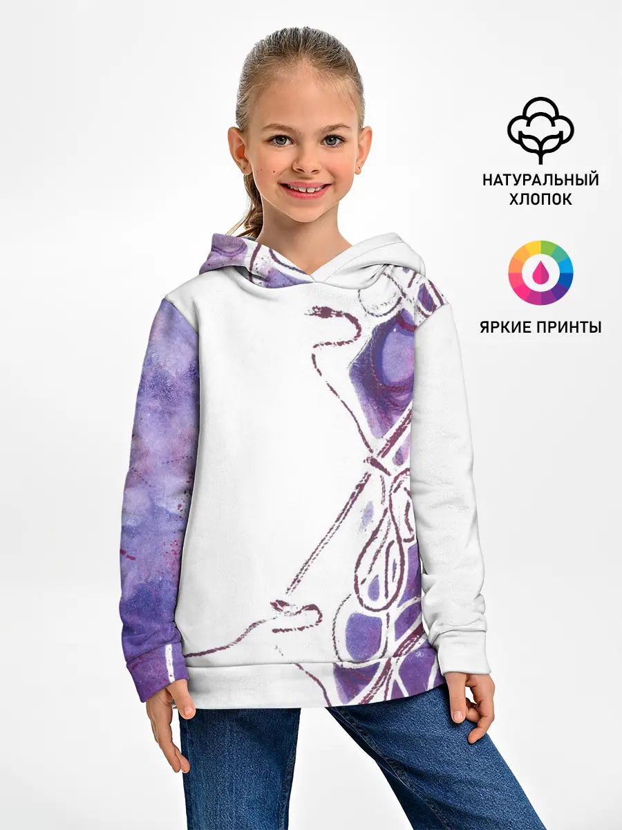 Детское худи / Фиолетовые нити