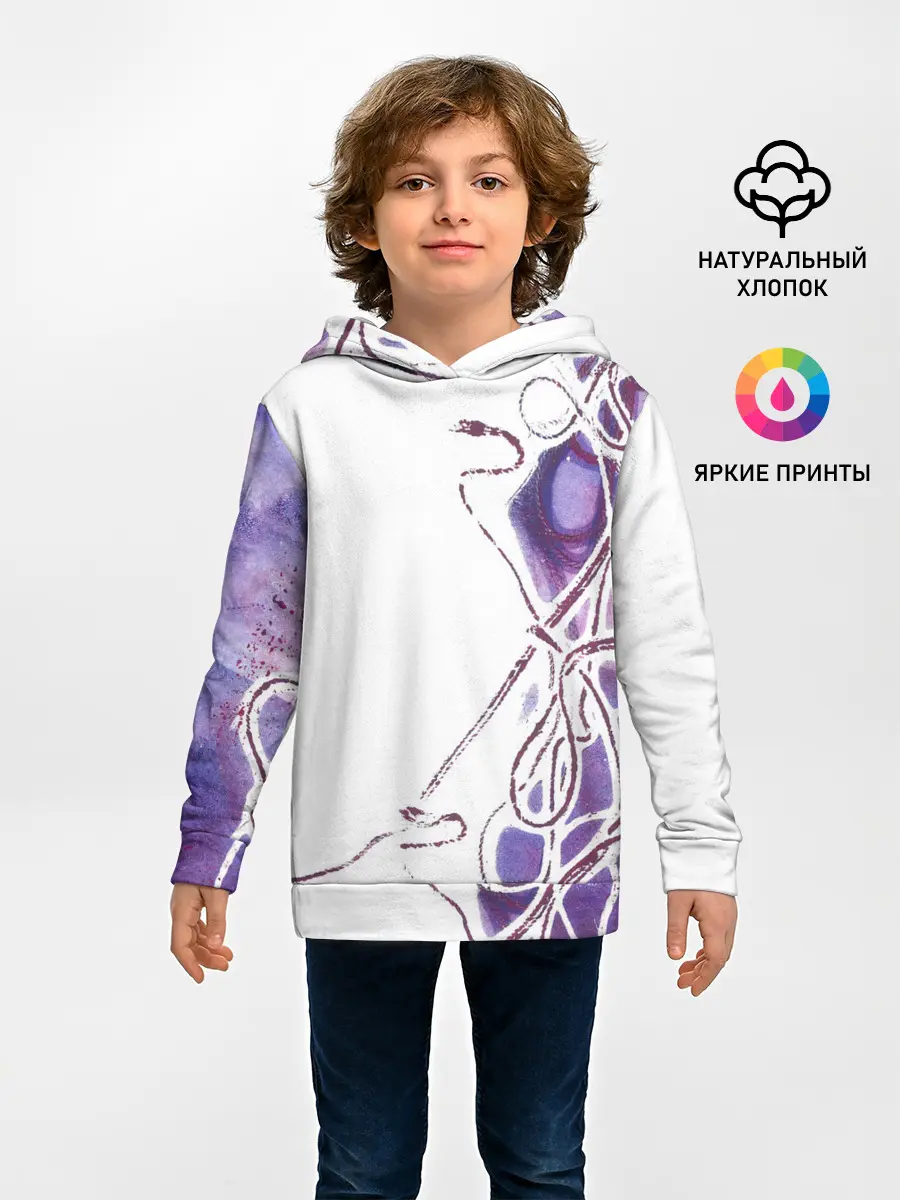 Детское худи / Фиолетовые нити
