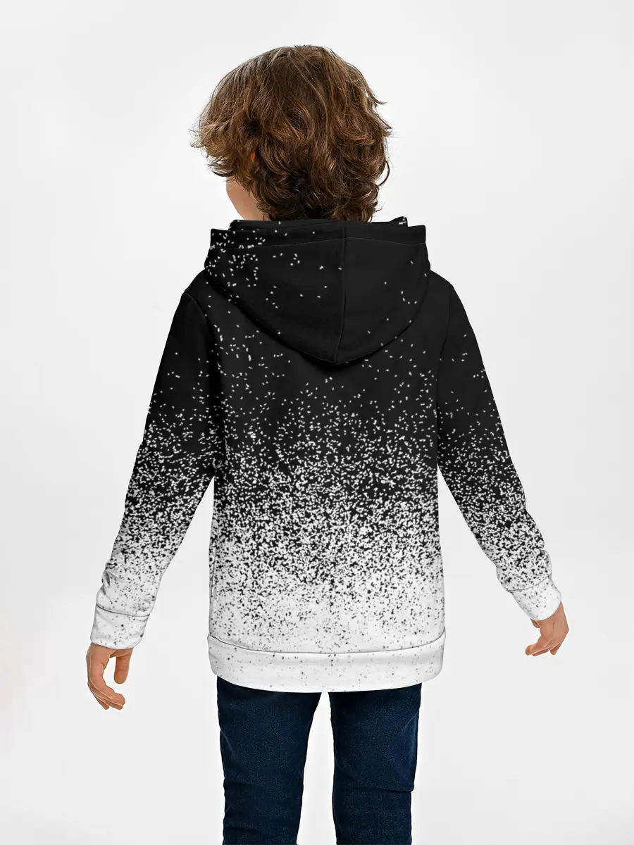 Детское худи / BLACK AND WHITE ABSTRACTION