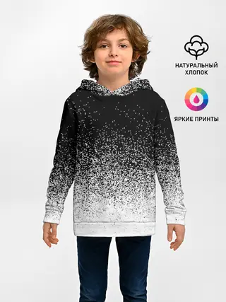Детское худи / BLACK AND WHITE ABSTRACTION