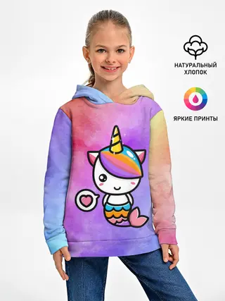 Детское худи / Русалка | Единорог