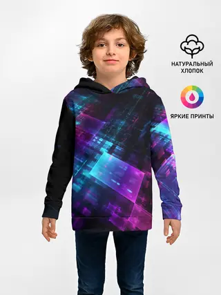 Детское худи / НЕОНОВАЯ АБСТРАКЦИЯ