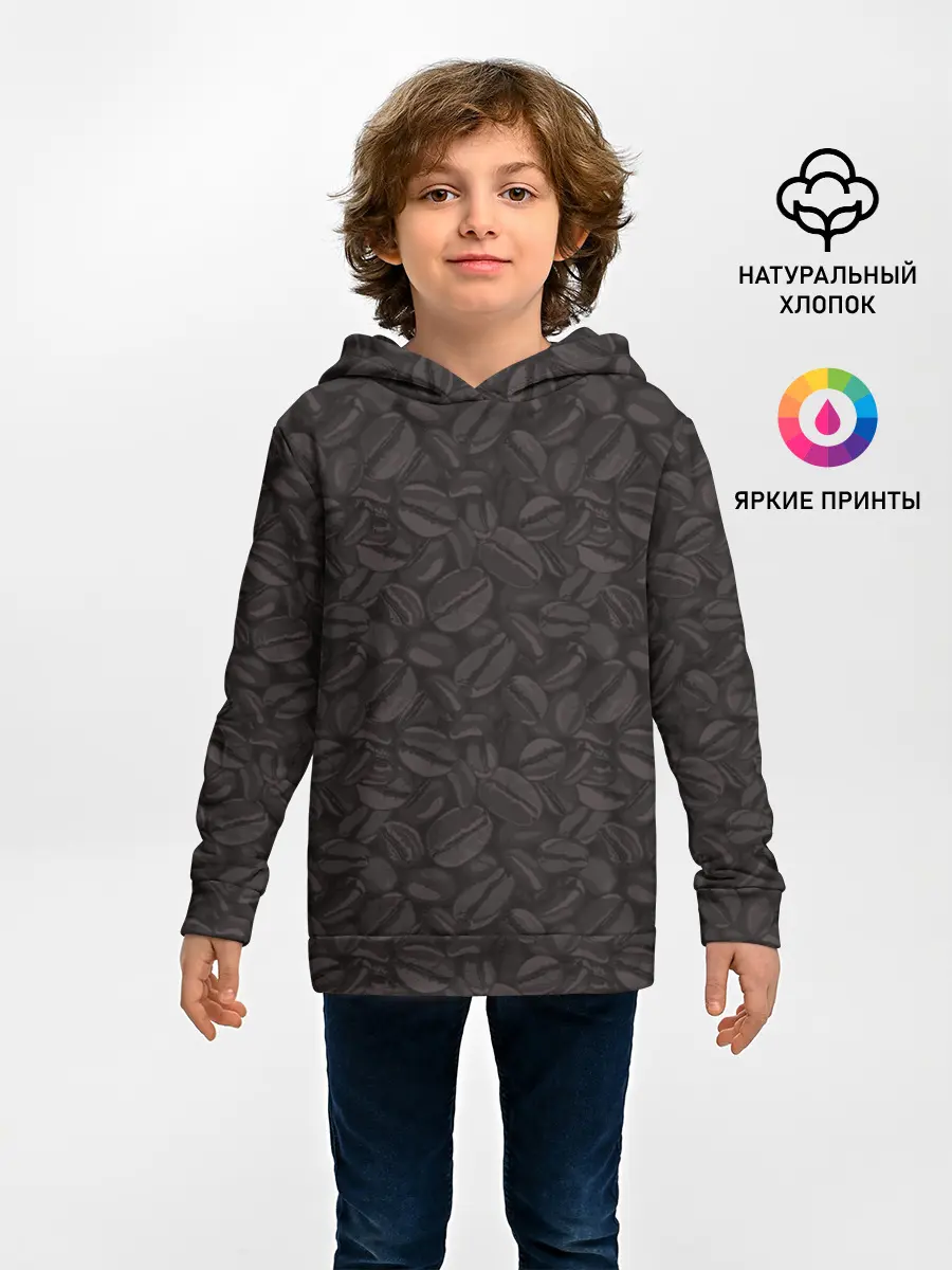 Детское худи / Чёрный Кофе