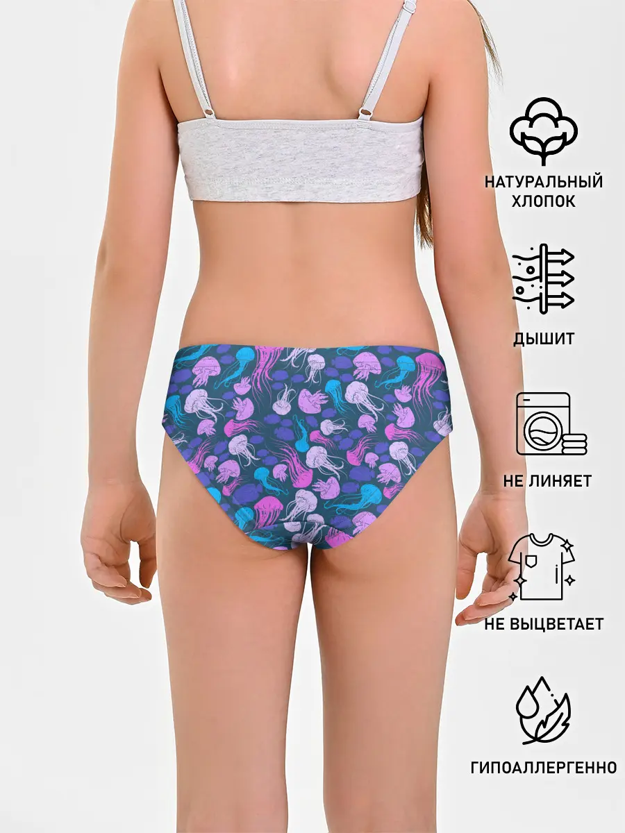 Трусы для девочек / Медузы