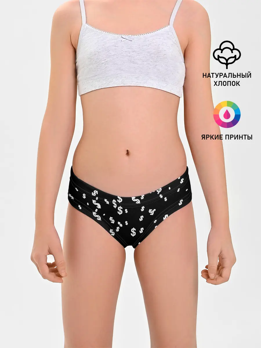 Трусы для девочек / Доллар