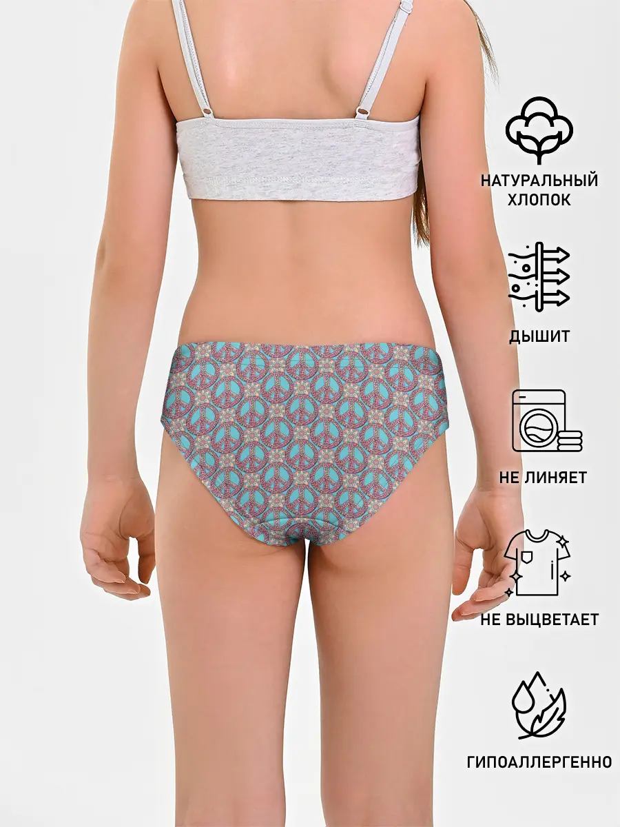 Трусы для девочек / Символы хиппи