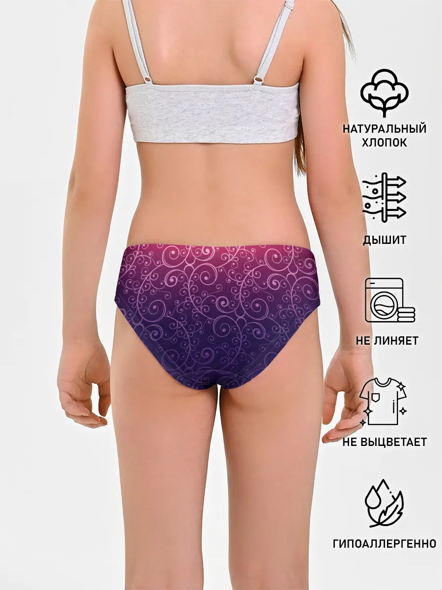 Трусы для девочек / Цветочный узор