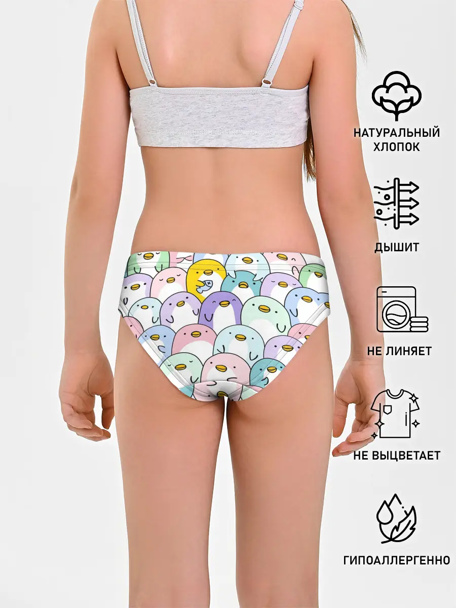 Трусы для девочек / Пингвины