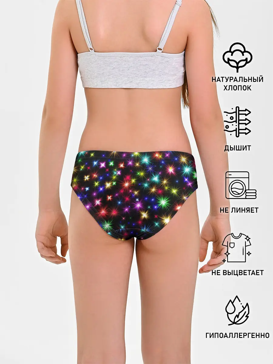 Трусы для девочек / Яркие звезды