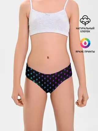 Трусы для девочек / БИТКОИН НЕОН |BITCOIN NEON