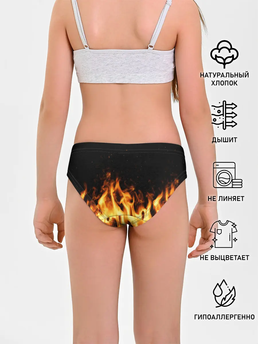 Трусы для девочек / Огонь