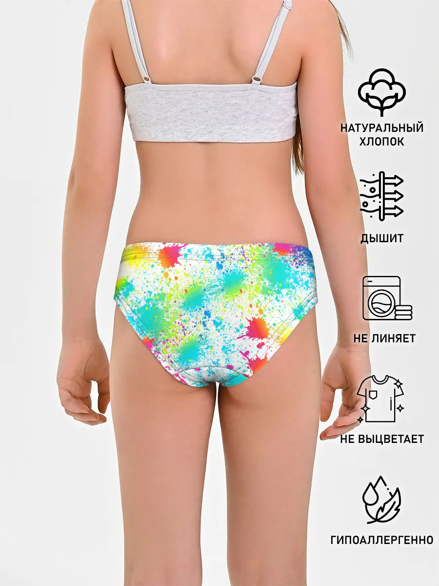 Трусы для девочек / БРЫЗГИ НЕОНА