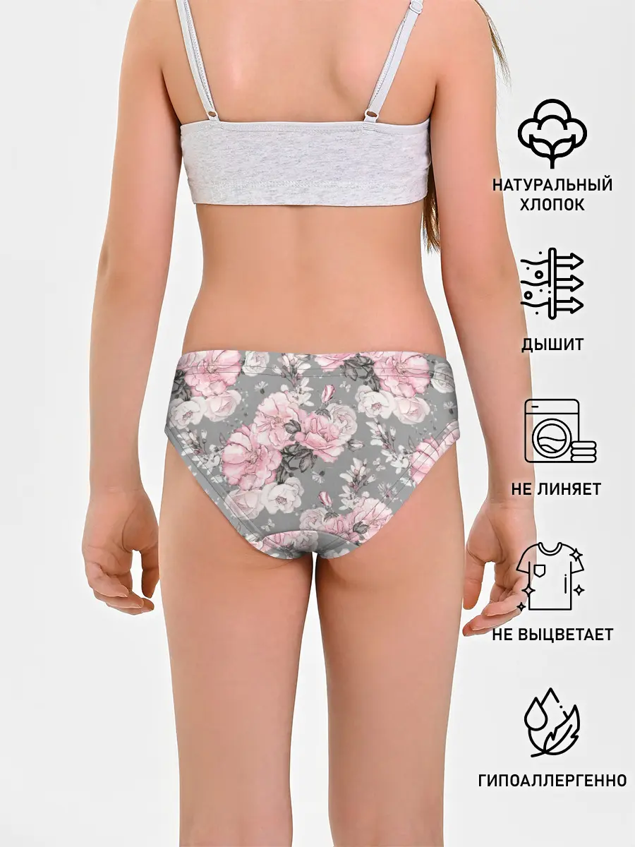 Трусы для девочек / Розовые розы