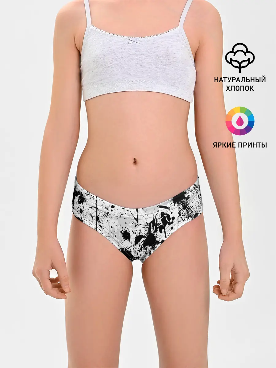 Трусы для девочек / БРЫЗГИ КРАСОК