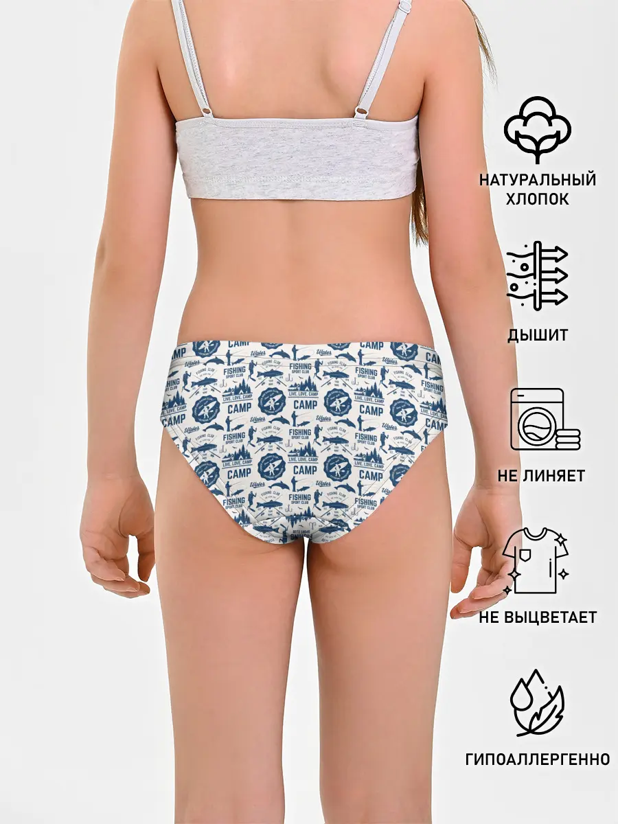 Трусы для девочек / Fishing Club