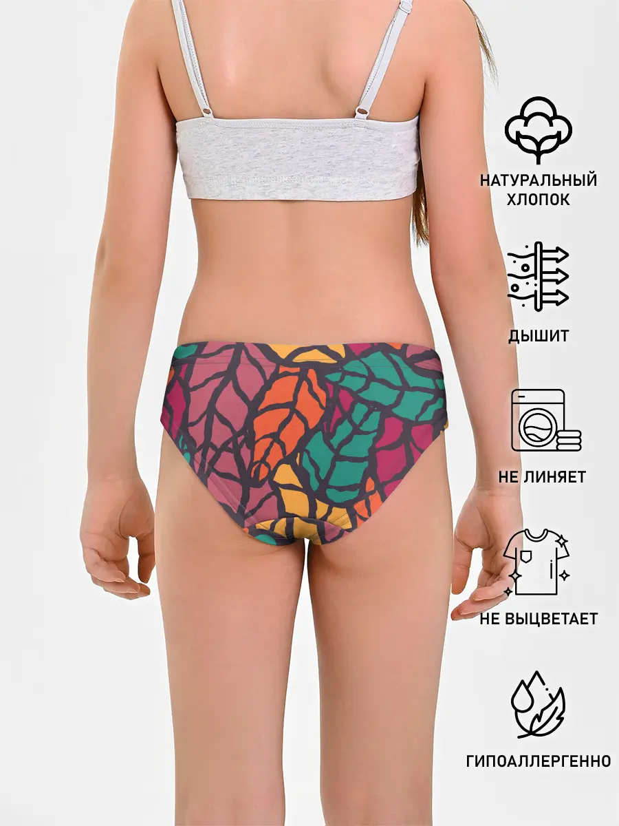 Трусы для девочек / Листья