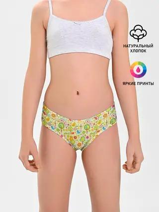 Трусы для девочек / Летний Орнамент
