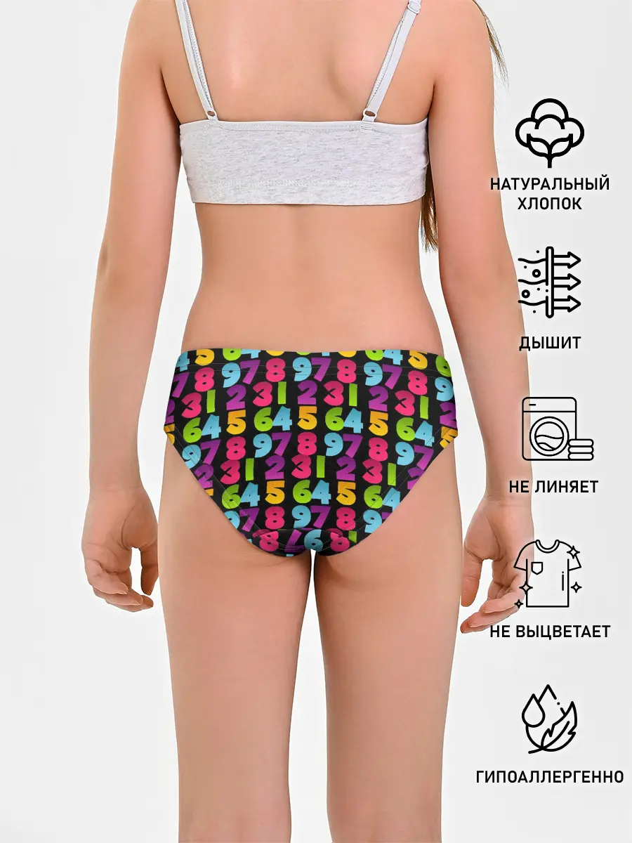 Трусы для девочек / цифры