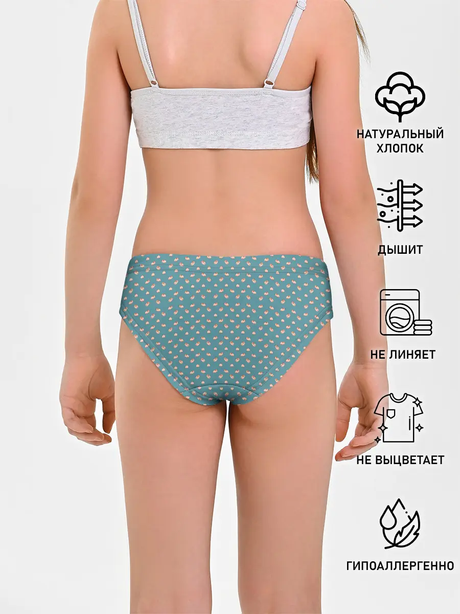 Трусы для девочек / Паттерн хомячков