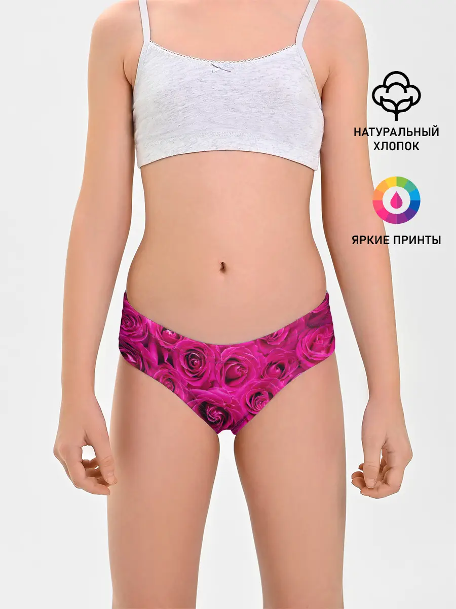 Трусы для девочек / Розы