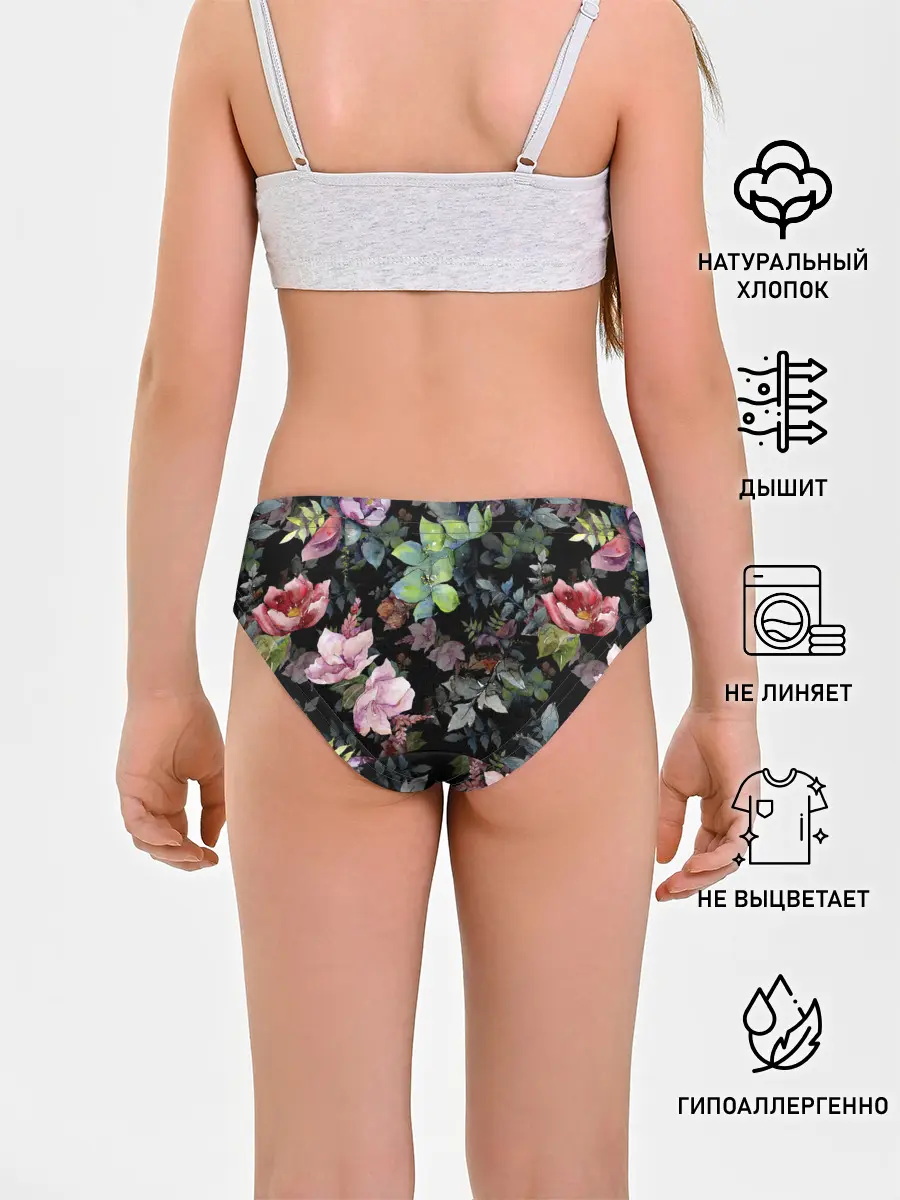 Трусы для девочек / Цветочный сад