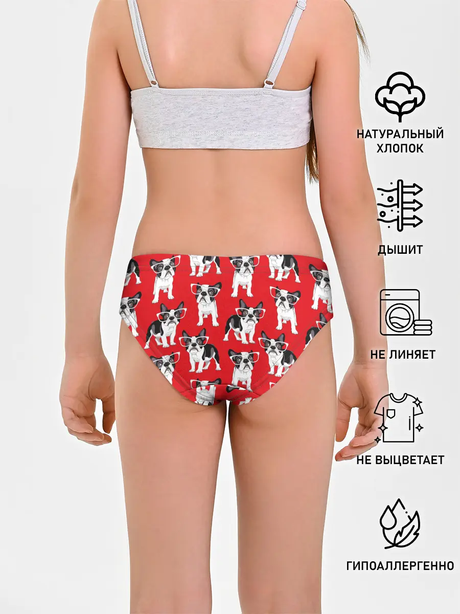 Трусы для девочек / Французские бульдоги