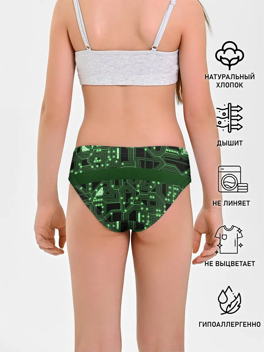 Трусы для девочек / Неоновая схема