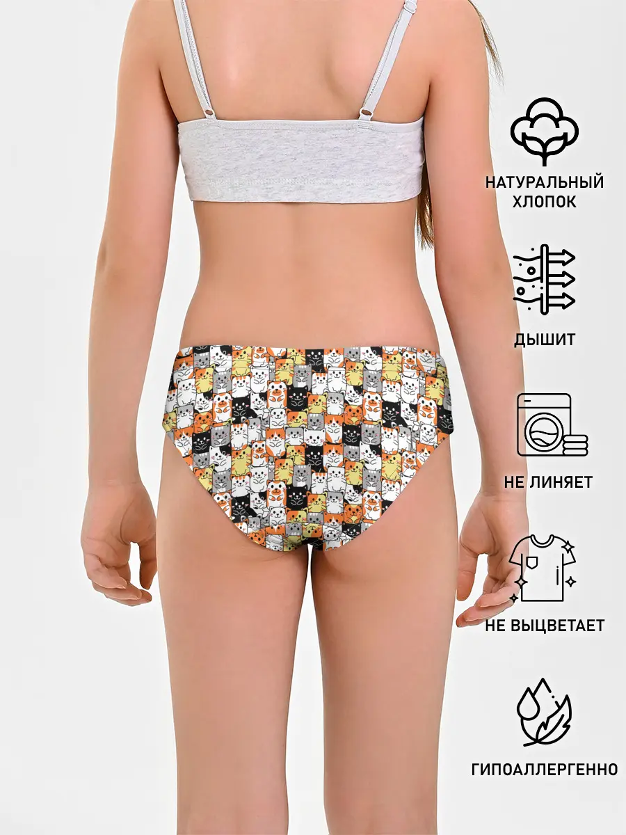 Трусы для девочек / Котики