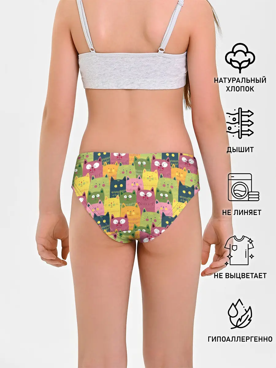 Трусы для девочек / Коты