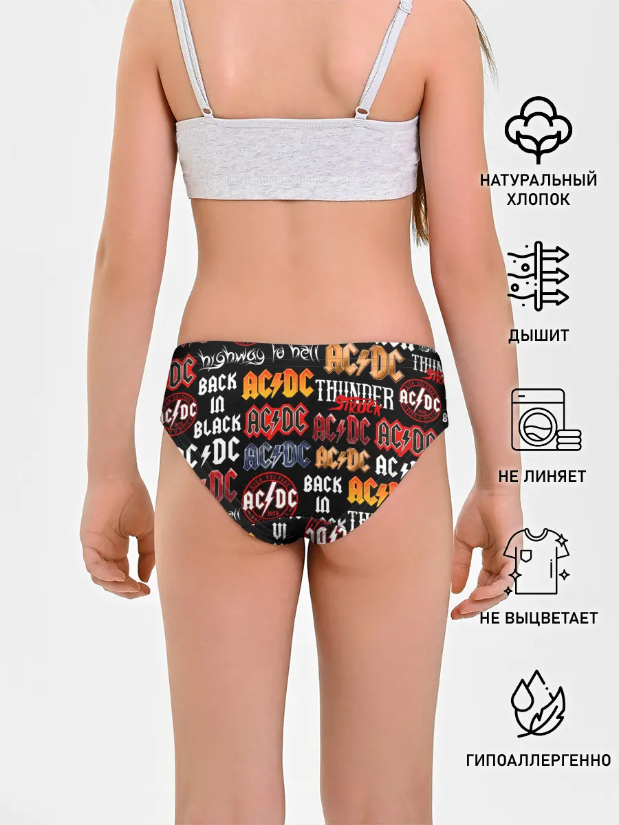 Трусы для девочек / AC DC LOGOBOMBING