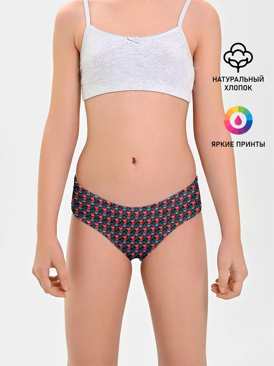 Трусы для девочек / Птичьи узоры