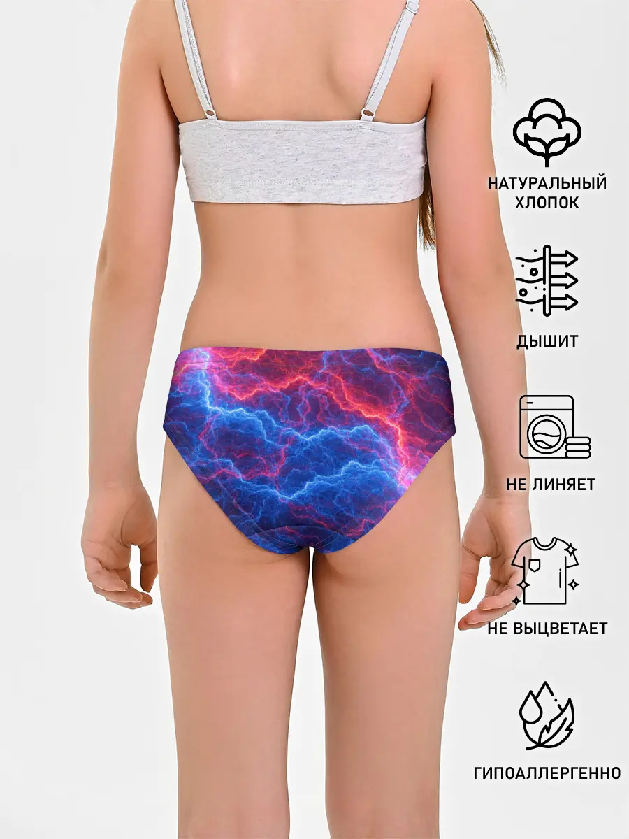 Трусы для девочек / Молнии: Огонь и лед