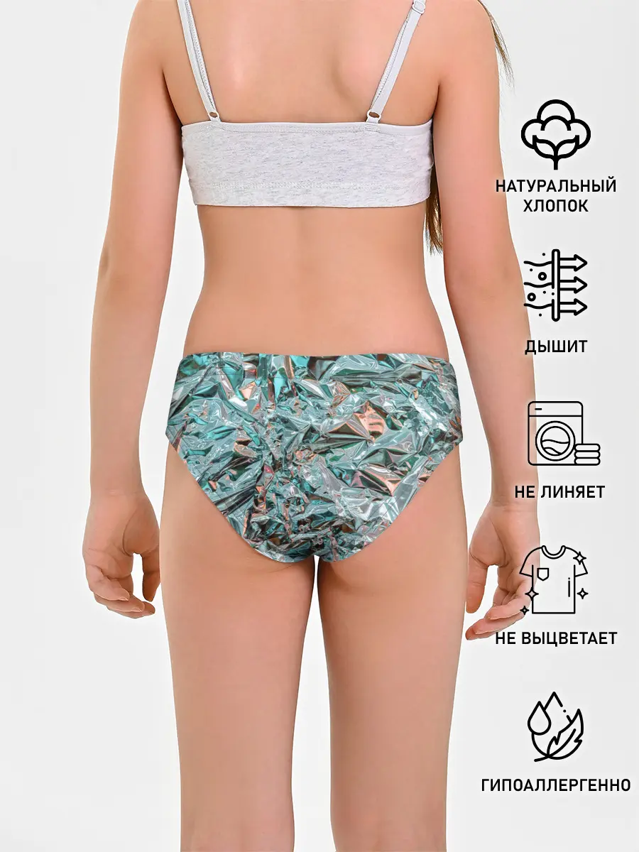 Трусы для девочек / Голографическая фольга