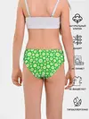 Трусы для девочек / Ромашки на зелёном фоне
