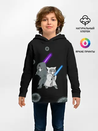 Детское худи / Котики vs Вирус