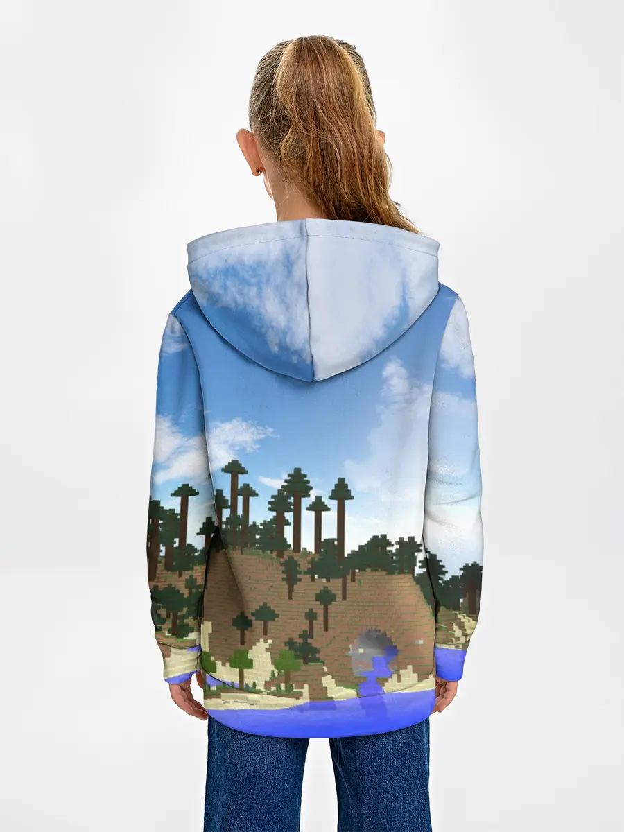 Детское худи / Стив на Эндер Драконе