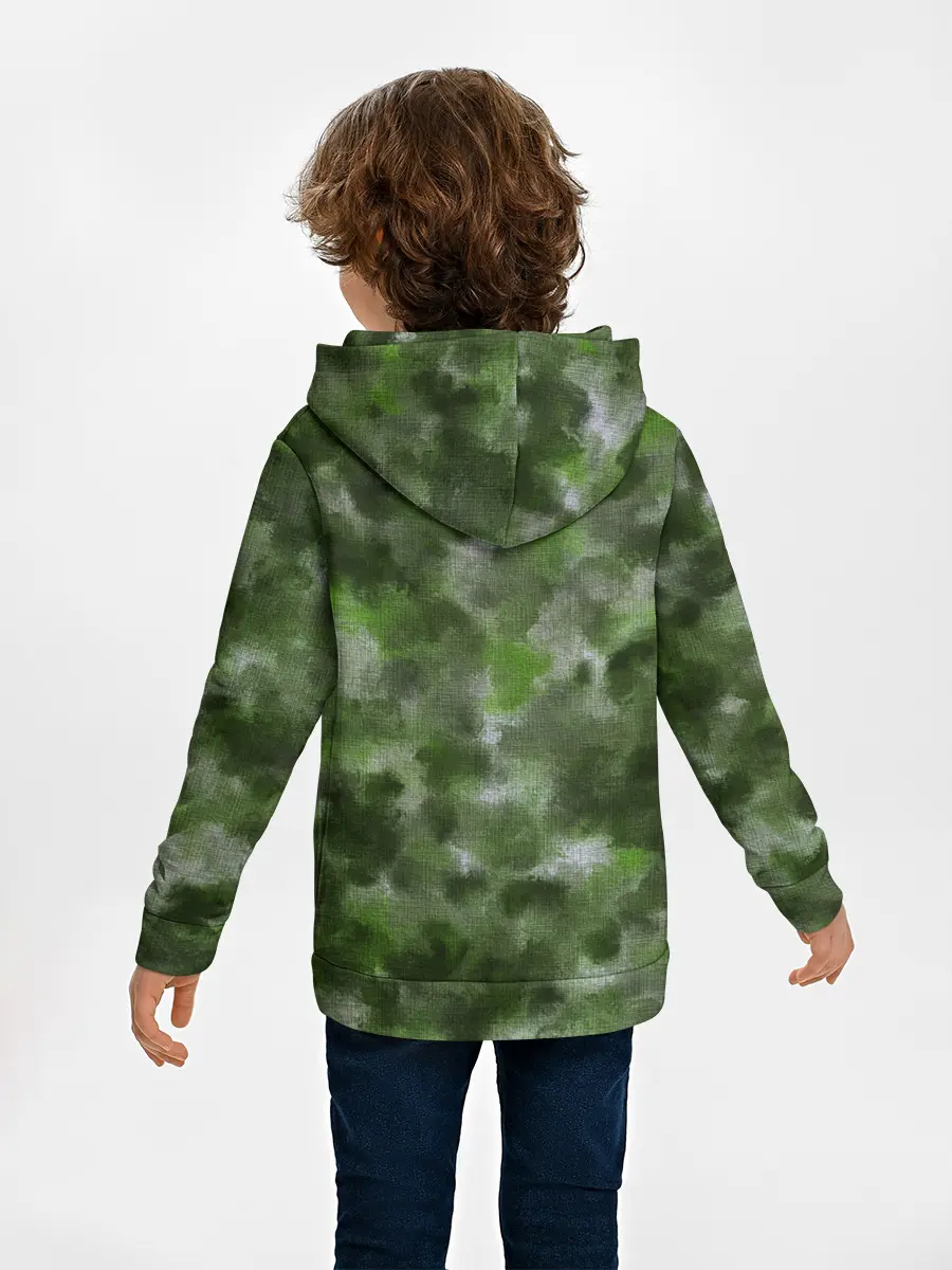 Детское худи / Canvas Green Camo