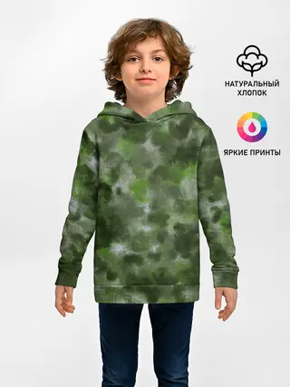 Детское худи / Canvas Green Camo
