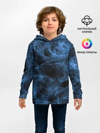 Детское худи / Синяя паутина