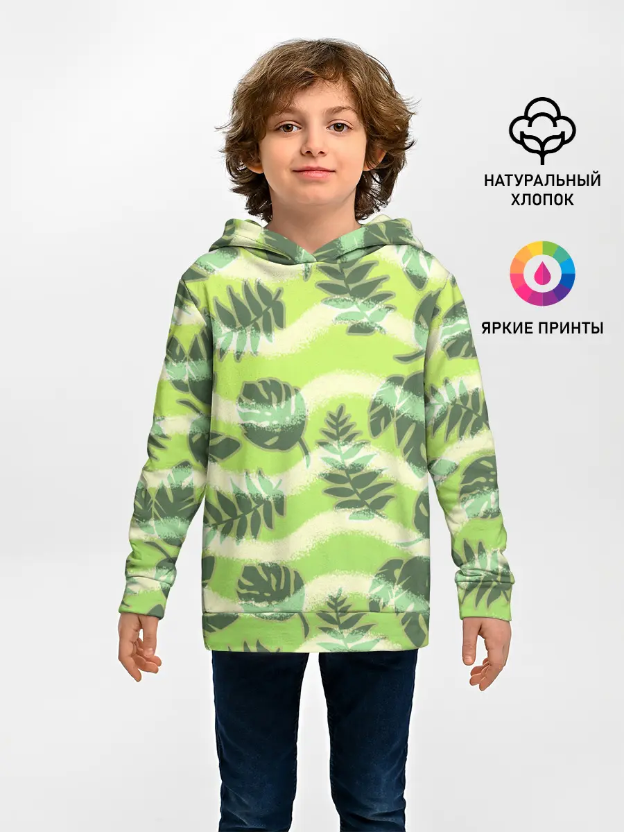 Детское худи / Тропический фон