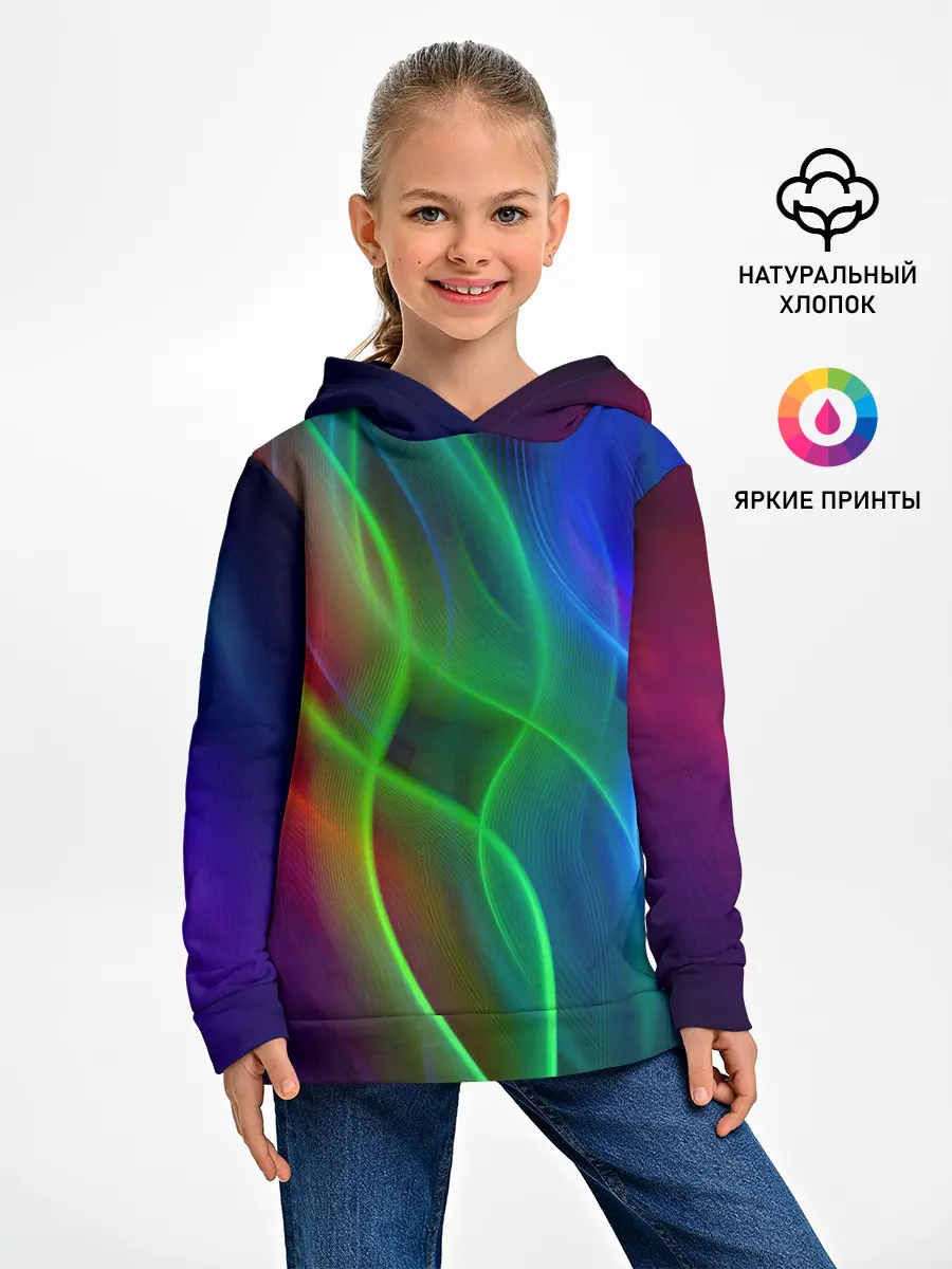 Детское худи / НЕОНОВАЯ АБСТРАКЦИЯ